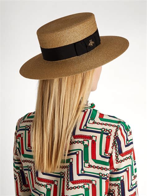 gucci caps for ladies|gucci straw hat women.